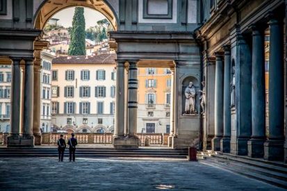 Galleria degli Uffizi. Trip to Florence, Italy